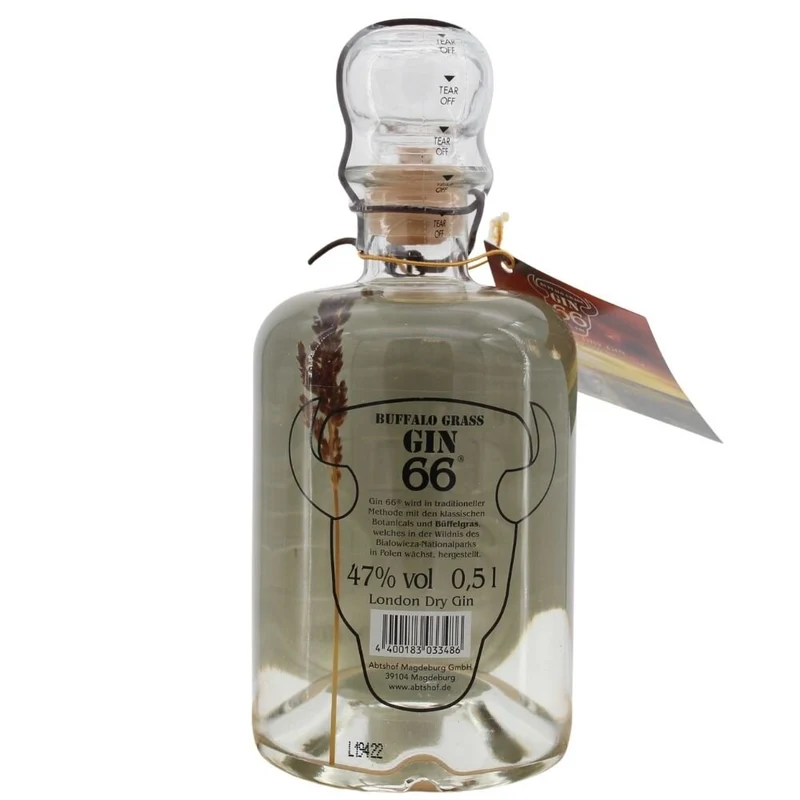 Buffalo Grass Gin 66 London Dry Gin 47% 0,5l