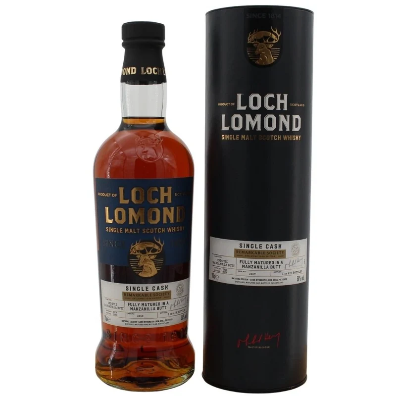 Loch Lomond 8 Jahre 2018/2026 Remarkable Society 58% 0,7l