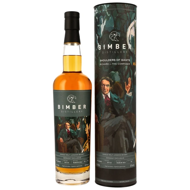 Bimber Single Malt London Whisky - PX Sherry Cask #855/63 - Shoulders of Giants - Richard 58,7% 0,7l