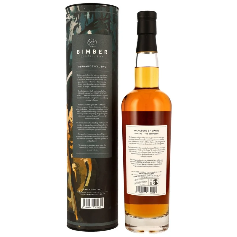 Bimber Single Malt London Whisky - PX Sherry Cask #855/63 - Shoulders of Giants - Richard 58,7% 0,7l