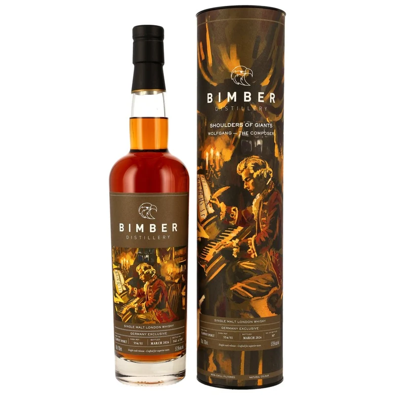 Bimber Single Malt London Whisky - Tawny Port Cask #554/51 - Shoulders of Giants - Wolfgang 57,5% 0,7l