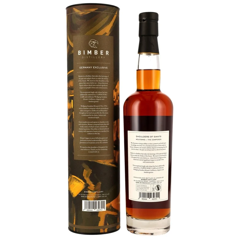 Bimber Single Malt London Whisky - Tawny Port Cask #554/51 - Shoulders of Giants - Wolfgang 57,5% 0,7l