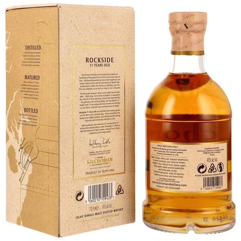 Kilchoman Rockside 11 Jahre. - Ex-Bourbon & ex-Sherry Casks 46,0% 0,7l