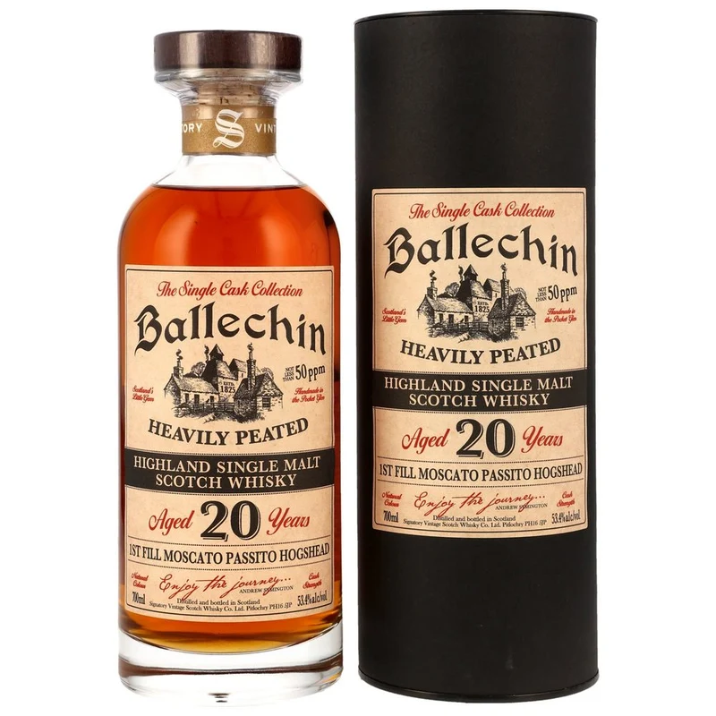 Ballechin 20 Jahre 2006/2026 1st Fill Moscato Passito Wine Cask #808 - SV Ibisco 53,4% 0,7l