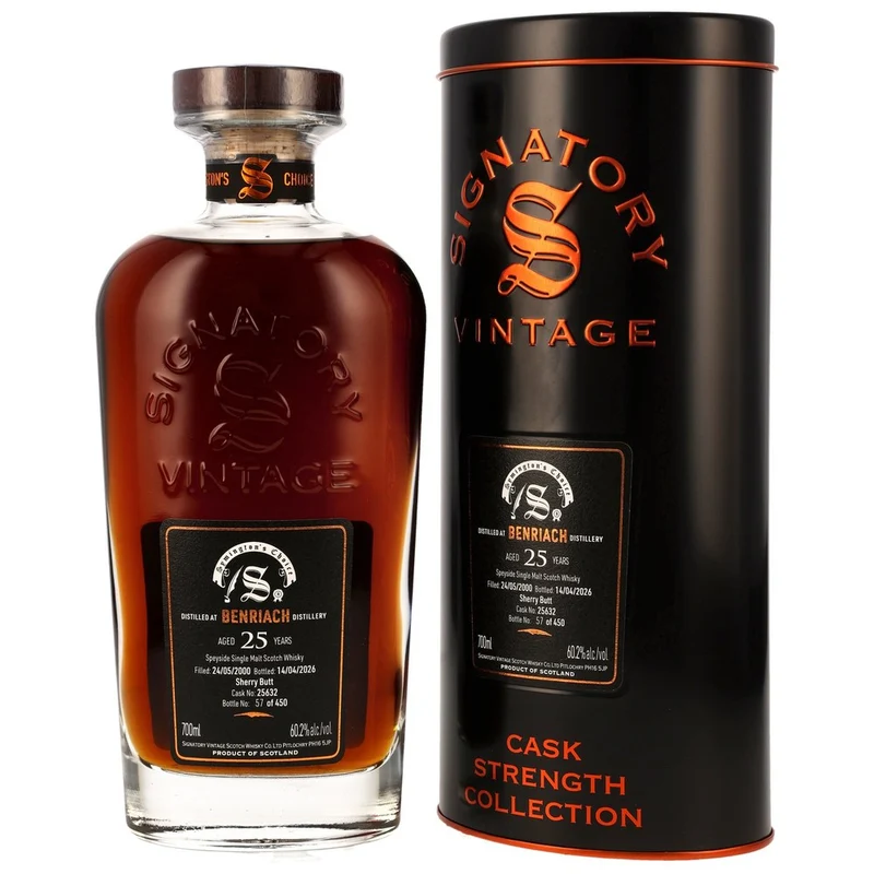 Benriach 25 Jahre 2000/2026 Sherry Butt #25632 - SV Symingtons Choice 60,2% 0,7l