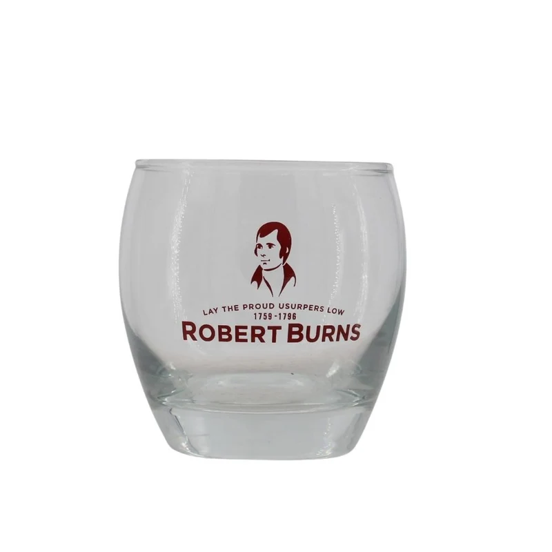 Arran Robert Bruns Glas mit Aufdruck