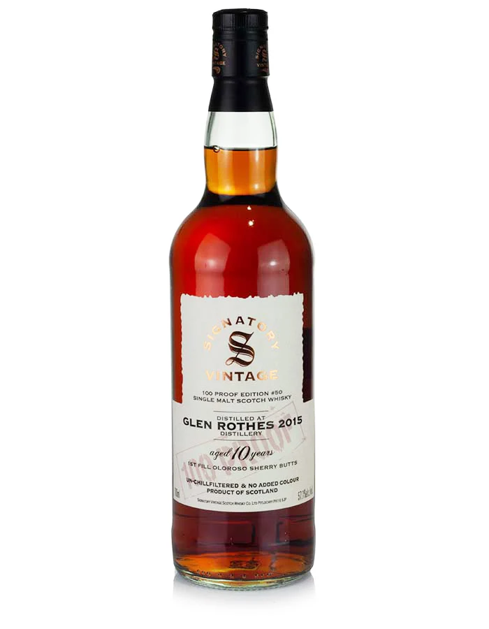 Glenrothes 10 Year Old 2015 Signatory 100-Proof Edition #50