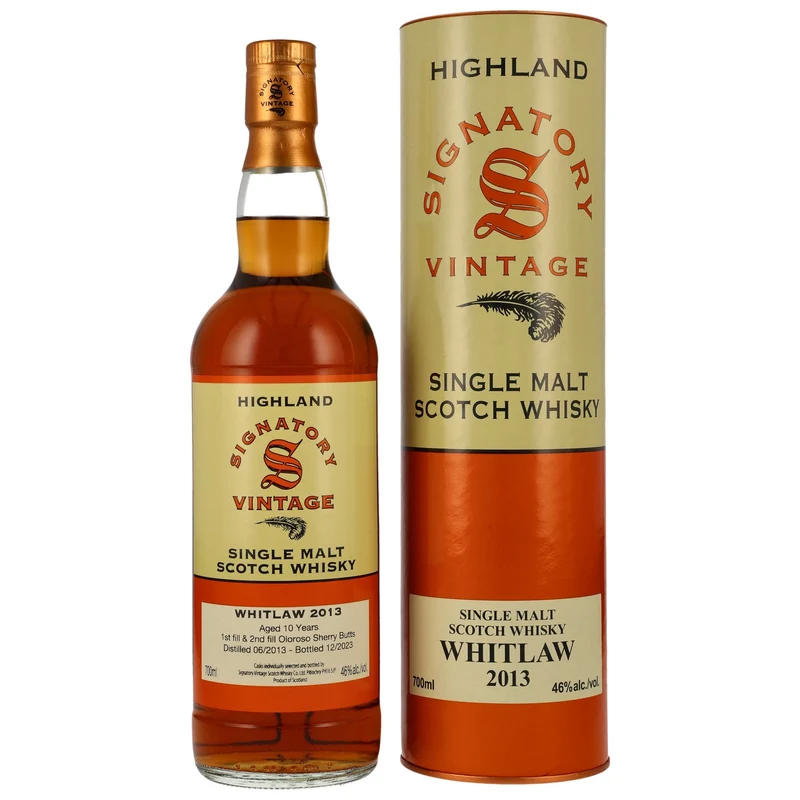 Whitlaw | 10 Jahre | 2013/2023 | Sherry Butt | Signatory Vintage | 46%