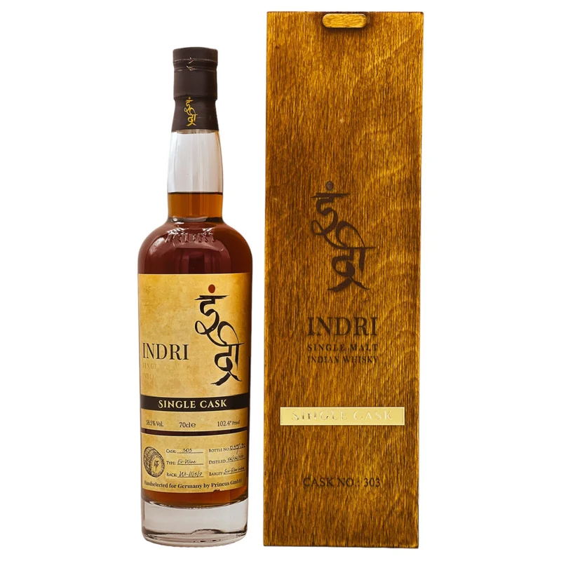 Indri | Single Cask Wine #303 | 7 Jahre | Indian Whisky | 58,5%