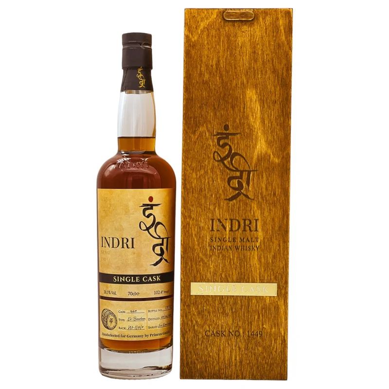 Indri | Single Cask Bourbon #1449 | 7 Jahre | Indian Whisky | 58,5%