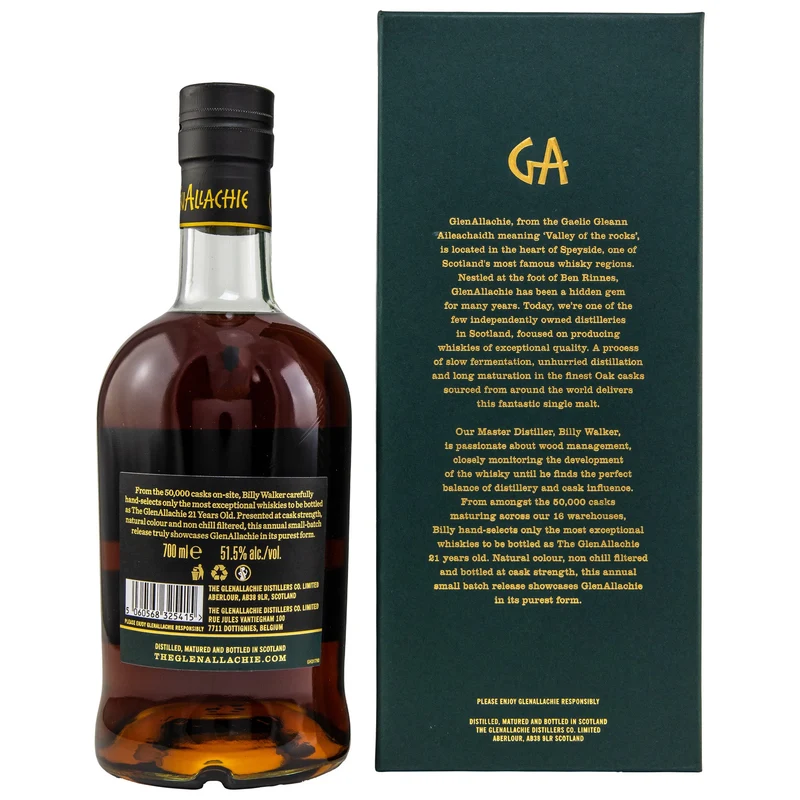 GlenAllachie | 21 Jahre | Batch 3 | Cask Strength | 51,5%