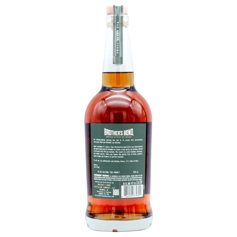Brother's Bond | American Blended Rye Whiskey | 0,75l | 47,5%
