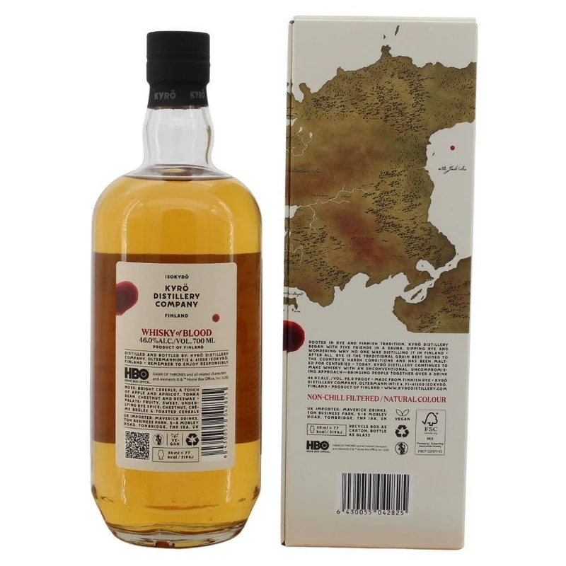 Kyrö Whisky of Blood Game of Thrones Edition 46% 0,7l