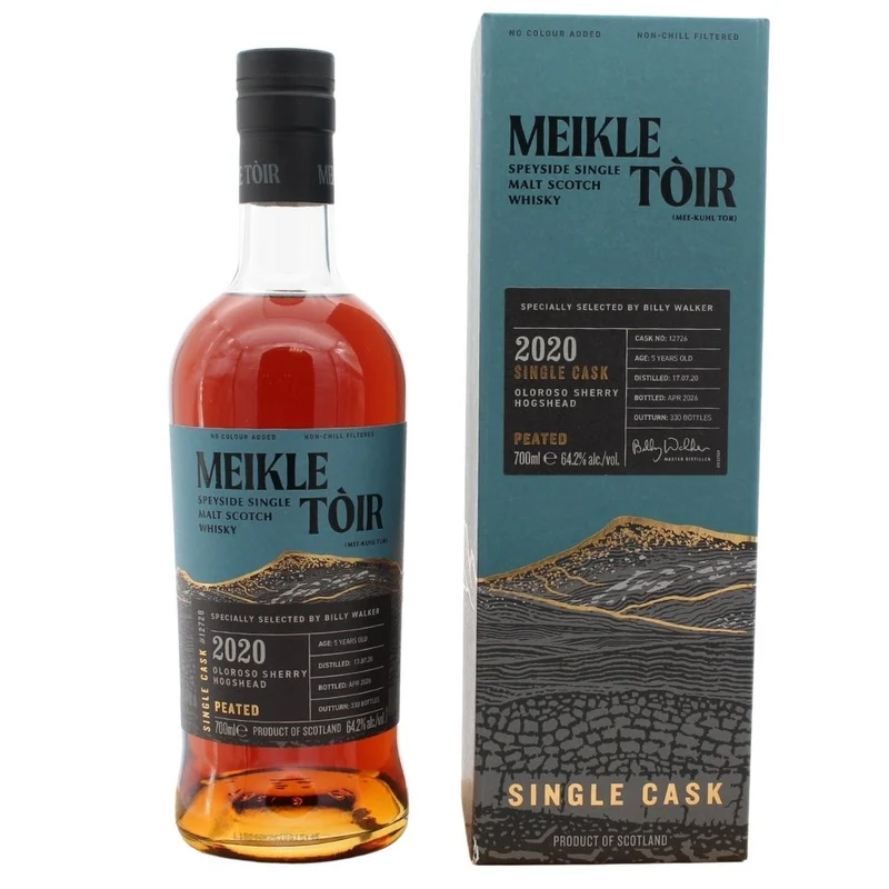 Meikle Toir 5 Jahre 2020/2026 Oloroso Sherry Hogshead #12726 64,2% 0,7l