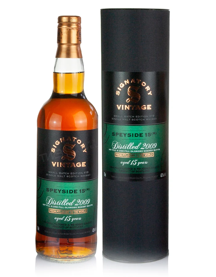 Mystery Malt (Speyside M) 15 Year Old 2009 Signatory Small Batch #19