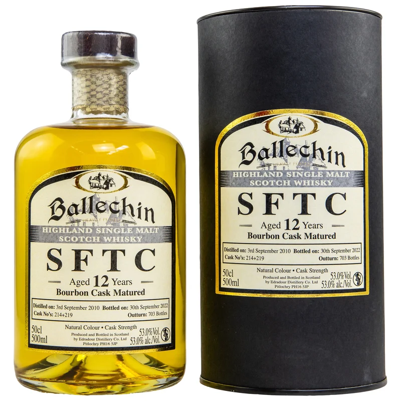Ballechin | SFTC Bourbon Casks #214+219 | 12 Jahre | 2010/2022 | 53%