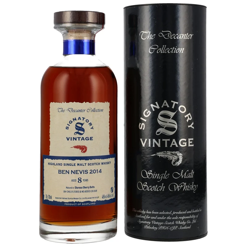 Ben Nevis | 8 Jahre | 2014/2023 | Signatory Vintage | Ibisco Decanter | 46%