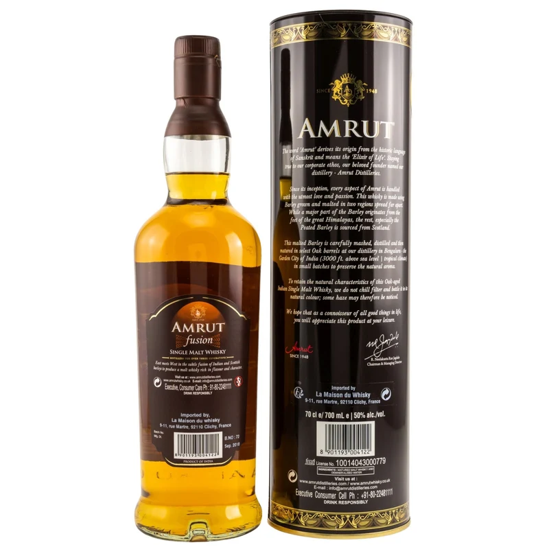 Amrut | Fusion | Indian Whisky | 50%