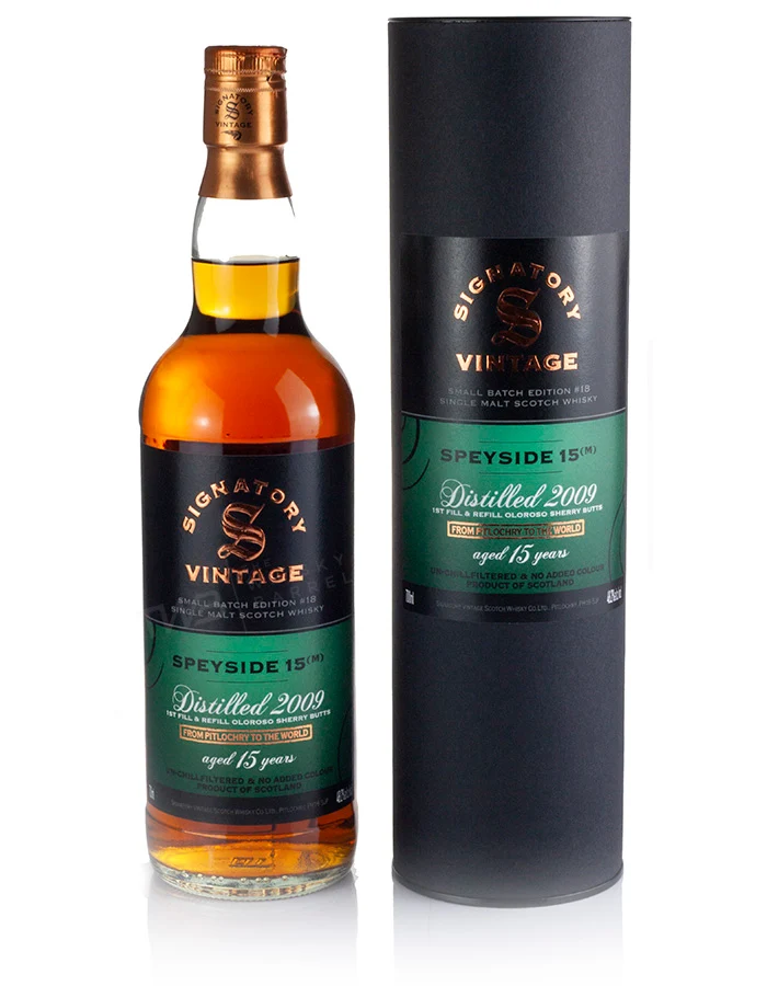 Mystery Malt (Speyside M) 15 Year Old 2009 Signatory Small Batch #18