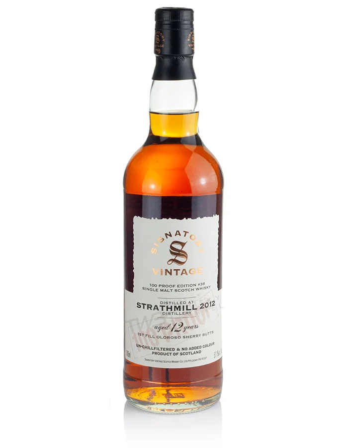 Strathmill 12 Year Old 2012 Signatory 100-Proof Edition #36