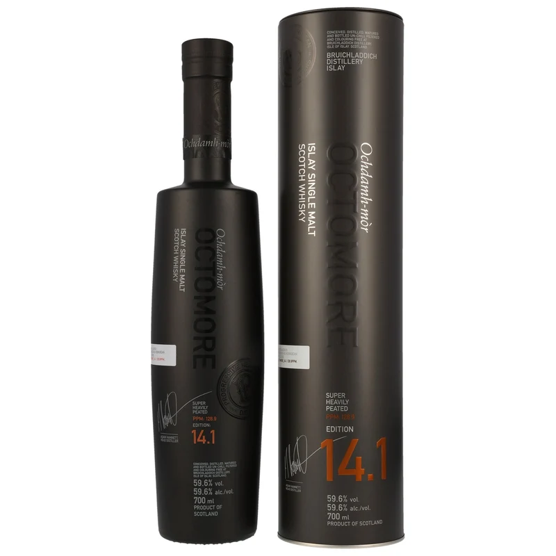 Octomore 14.1 | 5 Jahre | 128.9 PPM | Bourbon Casks | 59,6%