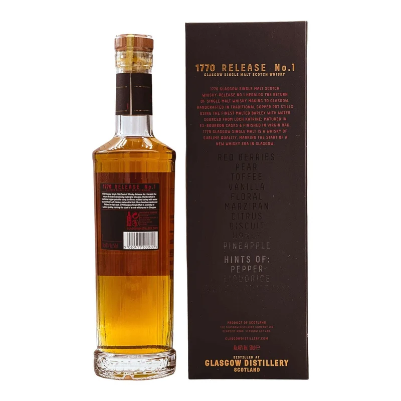 1770 Glasgow | 3 Jahre | Release No. 1 | 0,5l | 46%