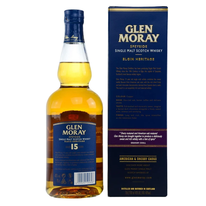 Glen Moray | 15 Jahre | Elgin Heritage | 40%