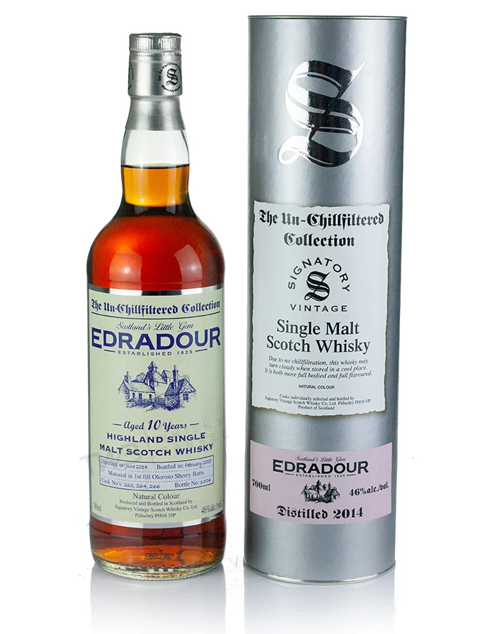 Edradour 10 Year Old 2014 Signatory Un-Chillfiltered