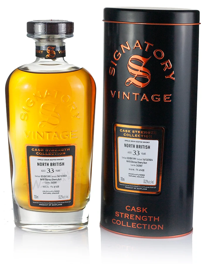 North British 33 Year Old 1991 Signatory Cask Strength
