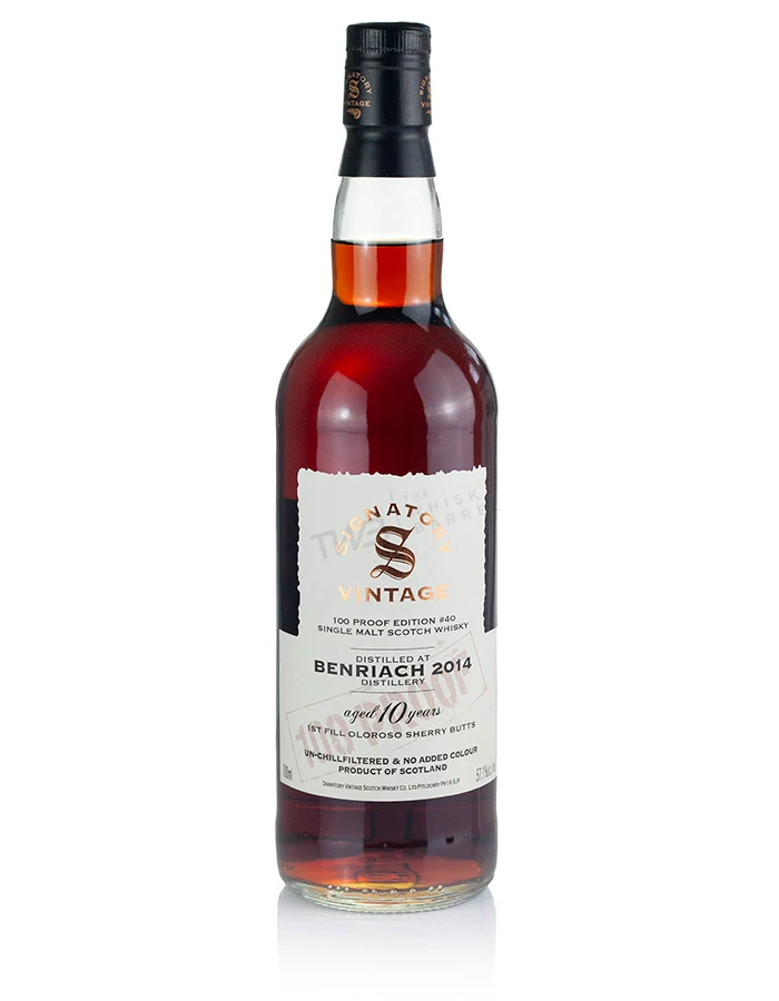 Benriach 10 Year Old 2014 Signatory 100-Proof Edition #40