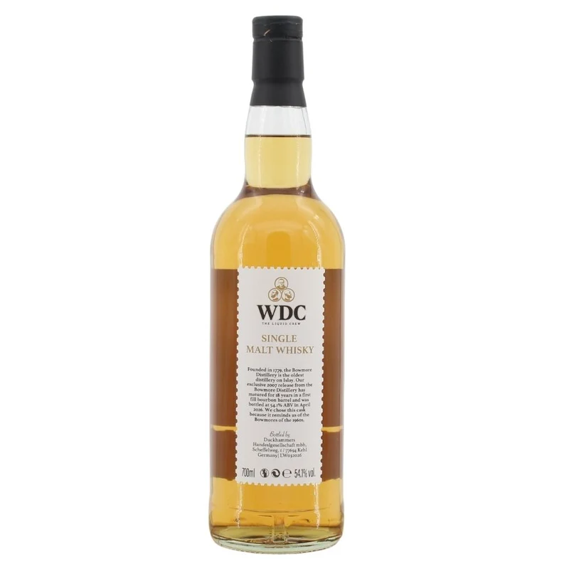 Bowmore 18 Jahre 2007/2026 Wu Dram Clan First Fill Bourbon Barrel 54,1% 0,7l