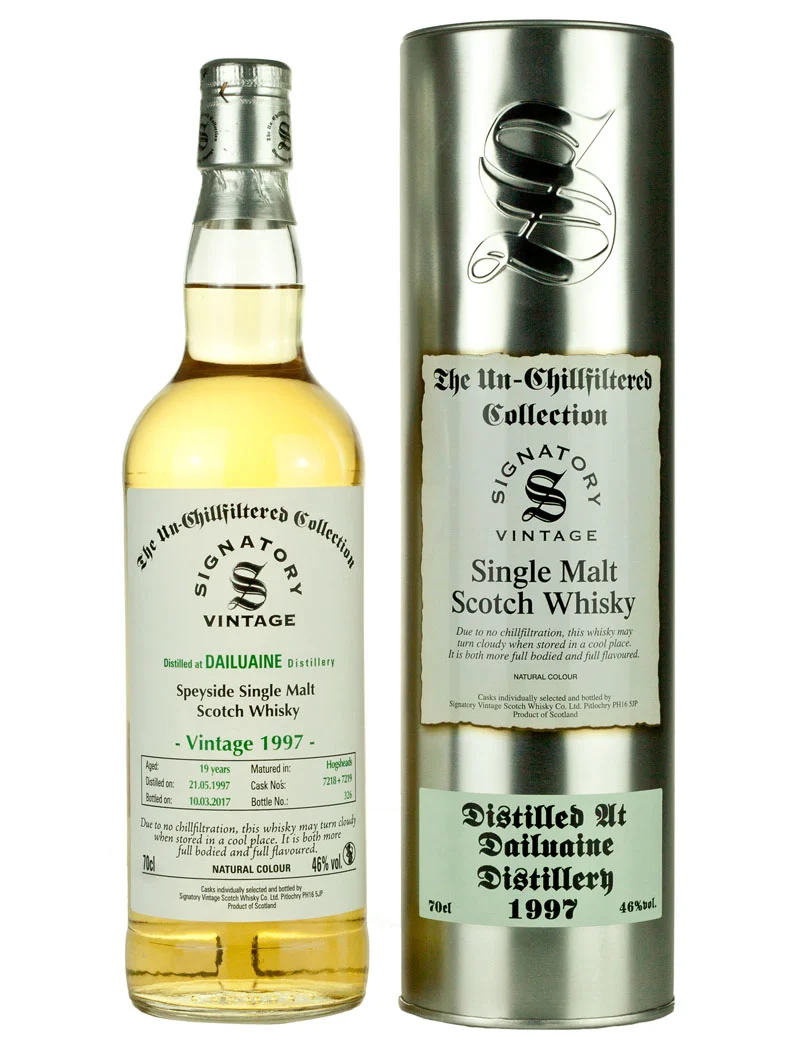 Dailuaine 19 Year Old 1997 Signatory Un-Chillfiltered