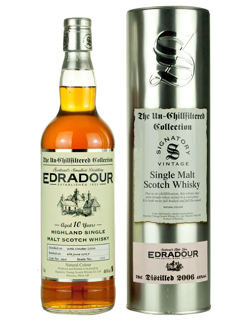 Edradour 10 Year Old 2006 Un-Chillfiltered
