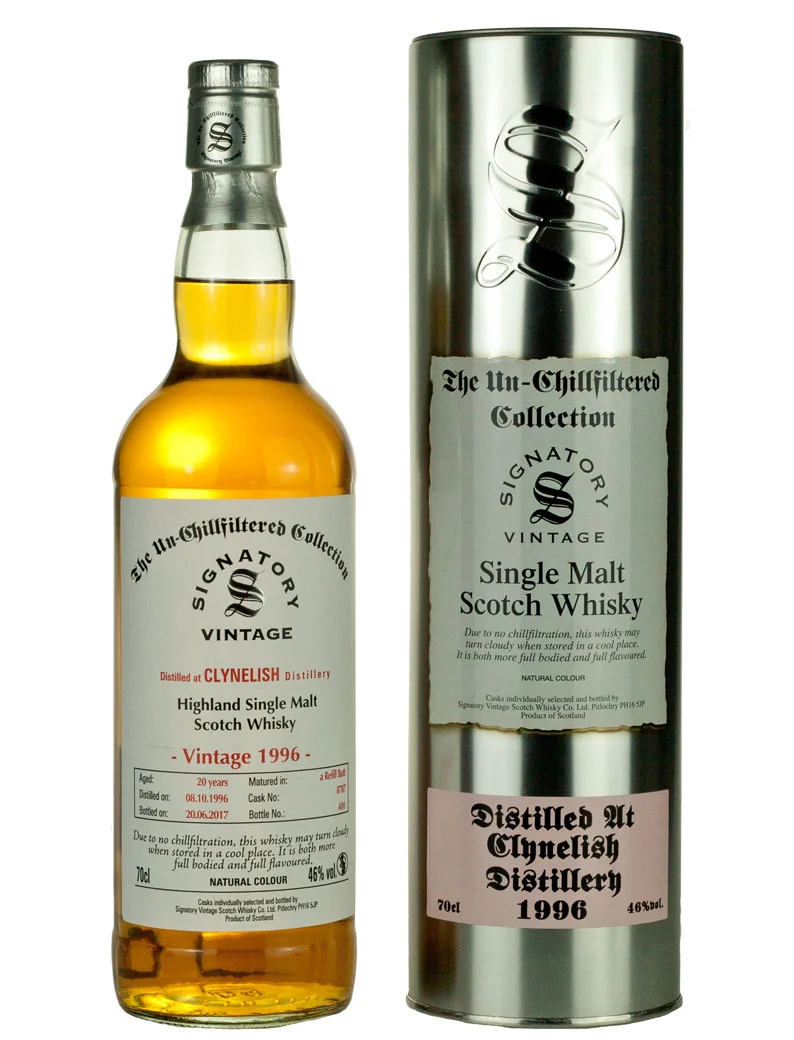 Clynelish 20 Year Old 1996 Un-Chillfiltered