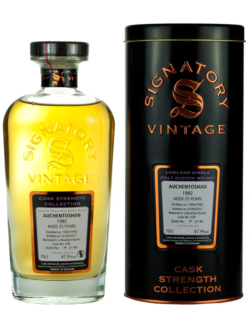 Auchentoshan 25 Year Old 1992 Signatory Cask Strength