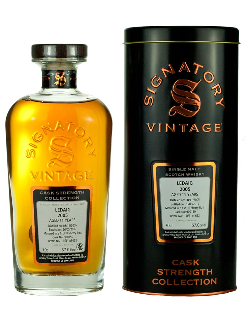 Ledaig (Tobermory) 11 Year Old 2005 Signatory Cask Strength