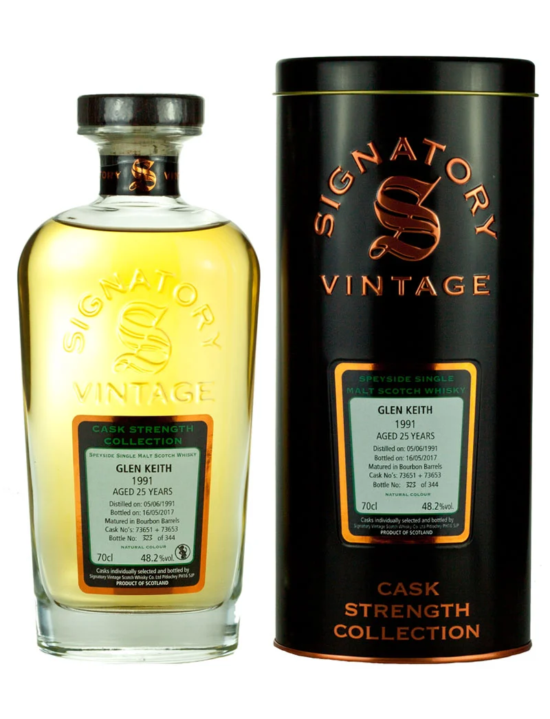 Glen Keith 25 Year Old 1991 Signatory Cask Strength