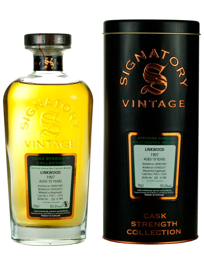 Linkwood 19 Year Old 1997 Signatory Cask Strength