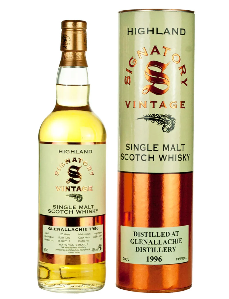 Glenallachie 20 Year Old 1996 Signatory Highland