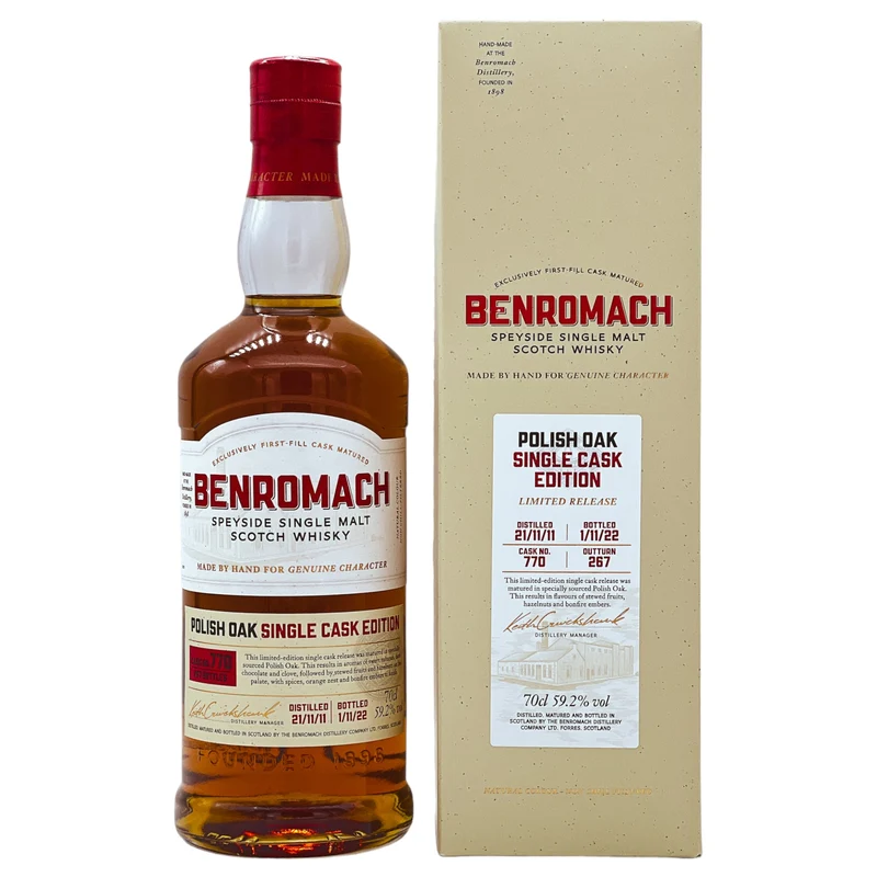 Benromach | Polish Oak | Single Cask Edition | 2011/2022 | 59,2%