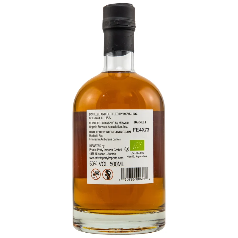 Koval | Amburana Finish | Single Barrel Rye Whiskey | #FE4X73 | 0,5l | 50%