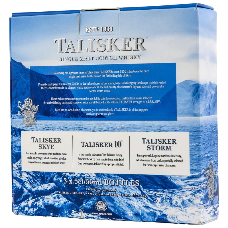 Talisker | Probierset | 10 & Skye & Storm | 3 x 0,05l l 45,8%