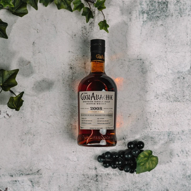 GlenAllachie | Ruby Port Pipe #1871 | 14 Jahre | 2008/2023 | 53,3%