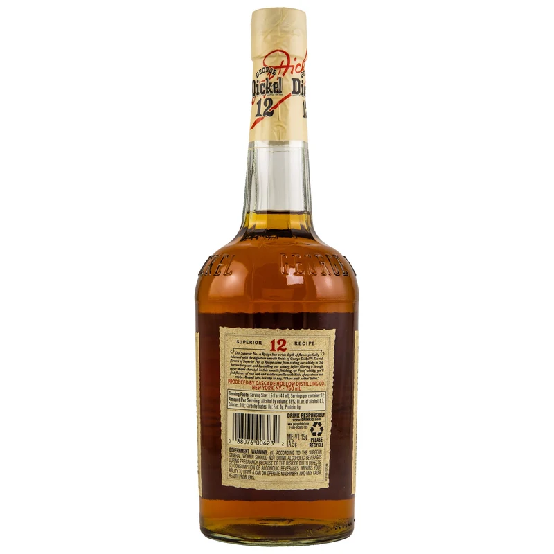 George Dickel No. 12 | Tennesse Sour Mash Whisky | 0,75l | 45%
