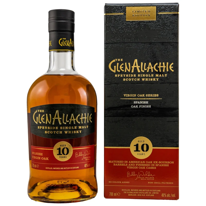 GlenAllachie | 10 Jahre | Spanish Oak | Virgin Oak Series | 48%