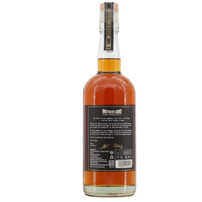 Brothers Bond 7 Jahre Bottled-in-Bond 100 Proof Batch #0003 50% 0,7l