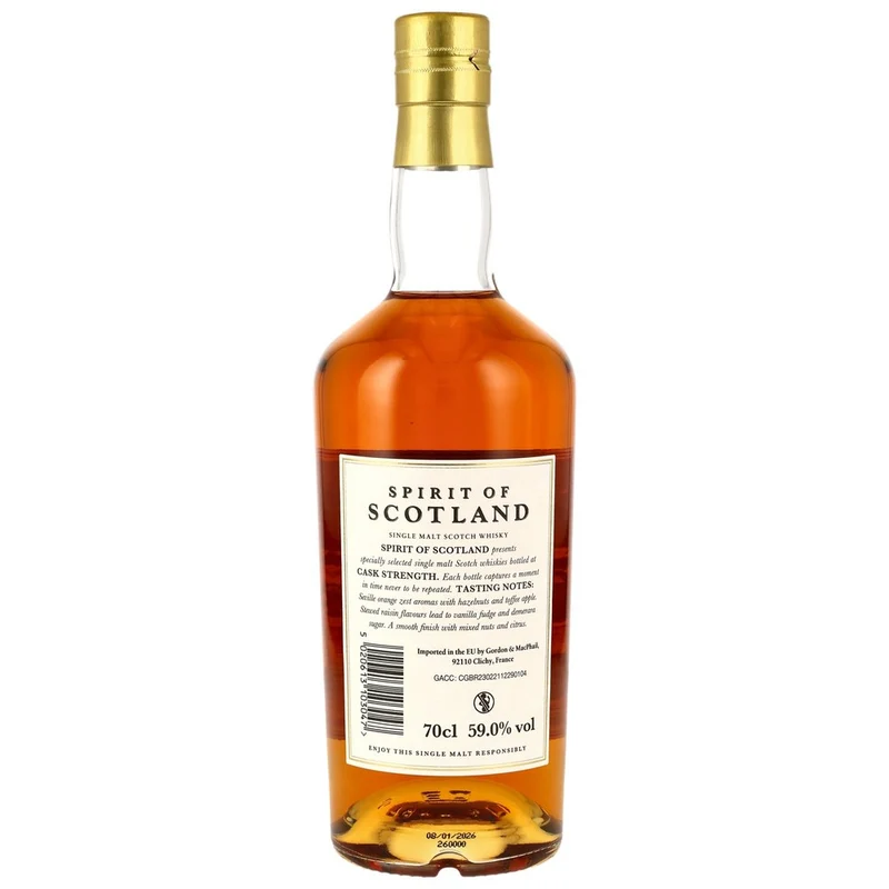 Glen Grant 10 Jahre 2015/2026 - 1st Fill Sherry Cask #5841 G&M Spirit of Scotland 59,0% 0,7l