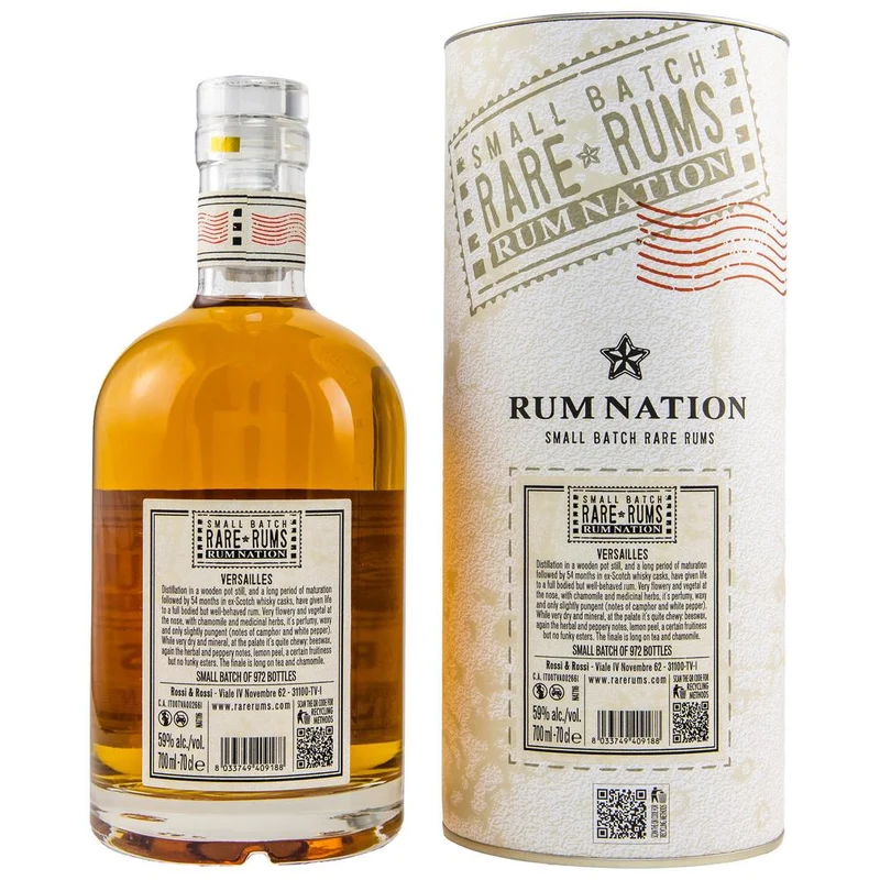 Versailles 18 Jahre 2004/2022 Rum Nation 59,0% 0,7l
