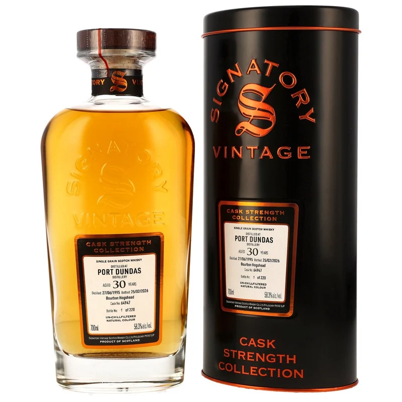 Port Dundas 30 Jahre 1995/2026 - Bourbon Cask #64947 - Sig CS 58,3% 0,7l