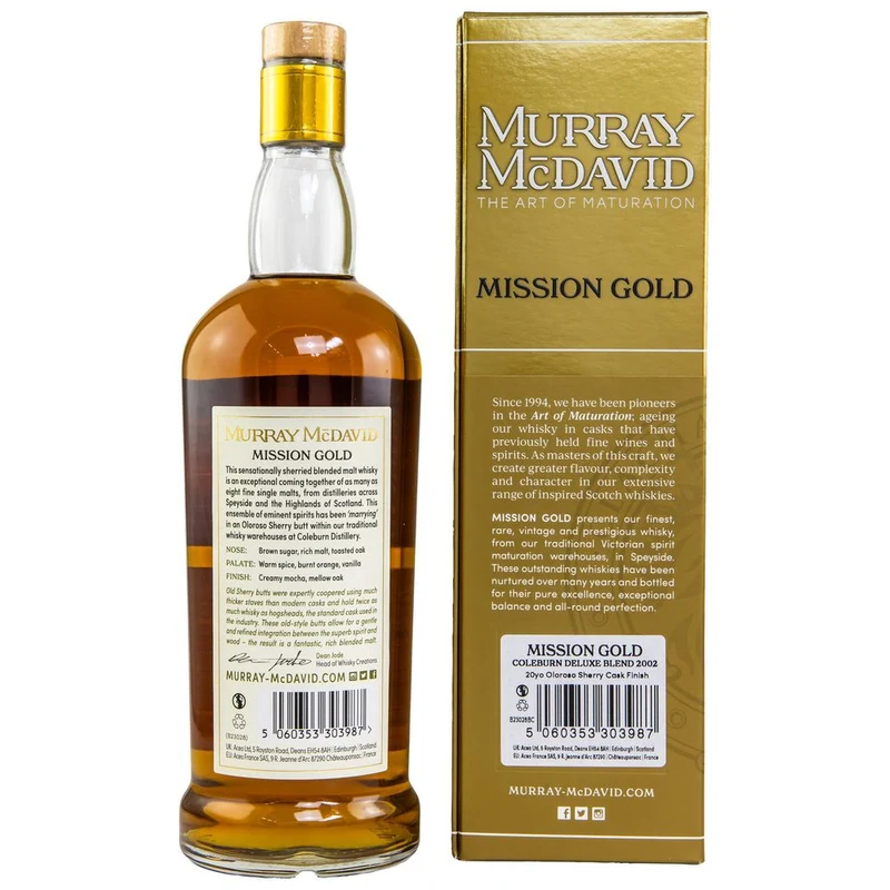 Coleburn Deluxe Blend 20 Jahre 2002/2023 - Blended Malt Scotch Whisky - Murray McDavid 42,7% 0,7l